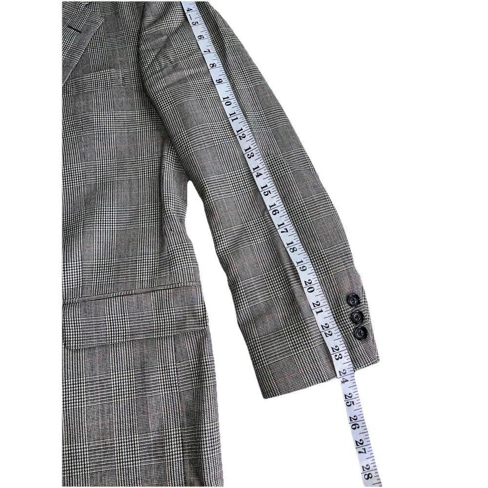 Vintage Bert Pulitzer Blazer Mens 40R Glen Plaid Sport Coat Jacket Made in USA